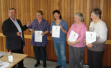 Heinz Kaldi, Eva Biederer, Beate Weißbarth, Anna Haas und Elfriede Seiler Heinz Kaldi, Eva Biederer, Beate Weißbarth, Anna Haas und Elfriede Seiler